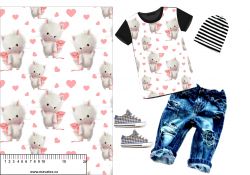 Roztomilá bílá koťátka -materiálové varianty mavaga design