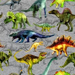 SAM144A (Malovaní dinosaurové na šedé-materiálové varianty)