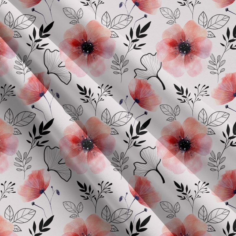 Akvarelové kytky -materiálové varianty mavaga design