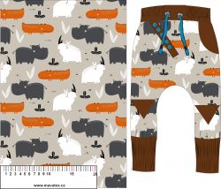 Blázniví hroši-materiálové varianty mavaga design