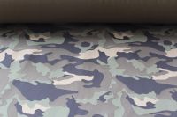 Softshell army kamufláž -zimní -sklad 