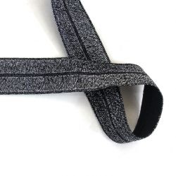 Lemovací gumička tmavě modrá  třpytkami - barva 980