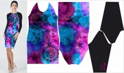 Panel šití šatů (materiál Bela) - tisk do střihu - MANDALY | XS, S, M, L, XL, 2XL, 3XL Panel šití šatů (materiál Bela) - tisk do střihu - MANDALY | XS, S, M, L, XL, 2XL, 3XL