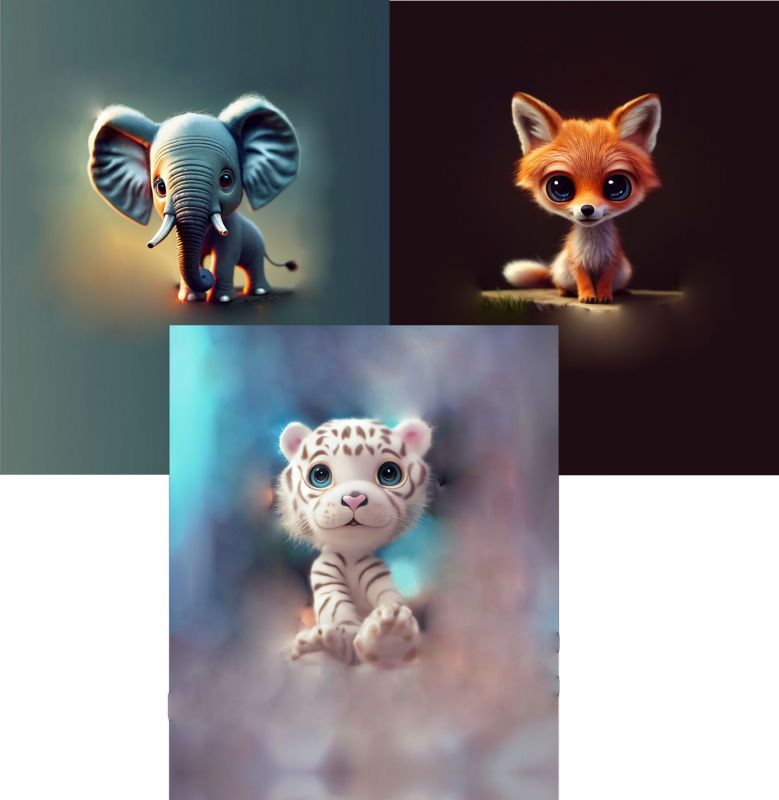 3 PANELY na triko –ZVÍŘÁTKA- materiálové varianty!! mavaga design