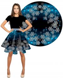Panel na kolovou sukni vánoční vločka -materiálové varianty mavaga design