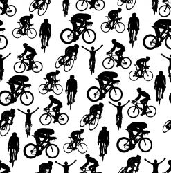 SAM207A (Cyklistika černobílá -materiálové varianty)