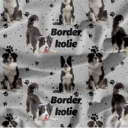 Border kolie na šedé -materiálové varianty mavaga design