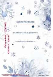 Dárkový poukaz Vánoční - 2000 kč  | Elektronické pdf emailem - sami tisknete, Vytištěný poukaz - posíláme dopravcem