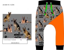 Vlčák na bílé - materiálové varinaty mavaga design