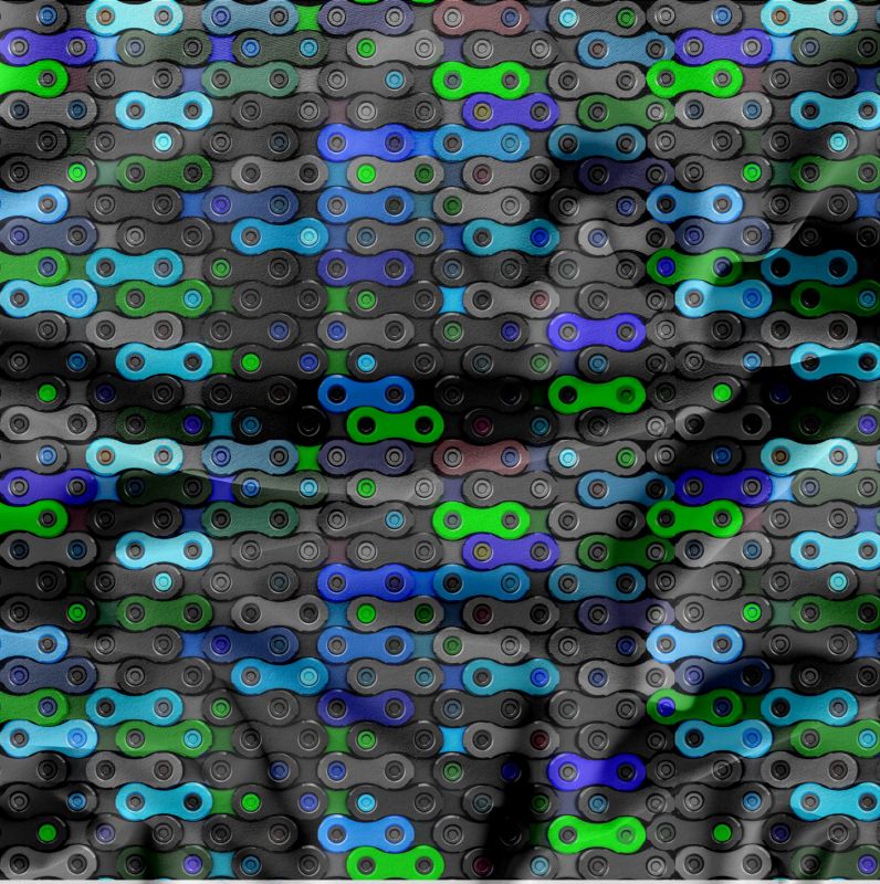 Řetěz zeleno-modrý-materiálálové varianty mavaga design