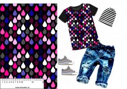 Růžové kapky na černé --materiálové varianty | Bela- polyesterový úplet, Torino sport úplet, MILKY -úplet funkční, FERRA -úplet, LYCRA --úplet funkční, PUSH UP LYCRA/ plavkovina, Garzato- počesaný funkční úplet, Termo lycra počesaná, DOLOMITY -počesaný 250 gsm, Softshell zimní 320 gsm, Softshell LETNÍ NEPRUŽNÝ, Softshell ZIMNÍ PRUŽNÝ 220 gsm, Softshell letní pružný 220gsm, Softshell jarní 285 gsm, Softshell BERÁNEK, Kočárkovina, Micropeach -tkanina 100 % pes, Silver pružné plátno, SILKY, Venezie úplet, Satén úpletový Valentino  PES+el., Microplyš pružný