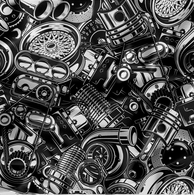 Velké motory- materiálové varianty mavaga design