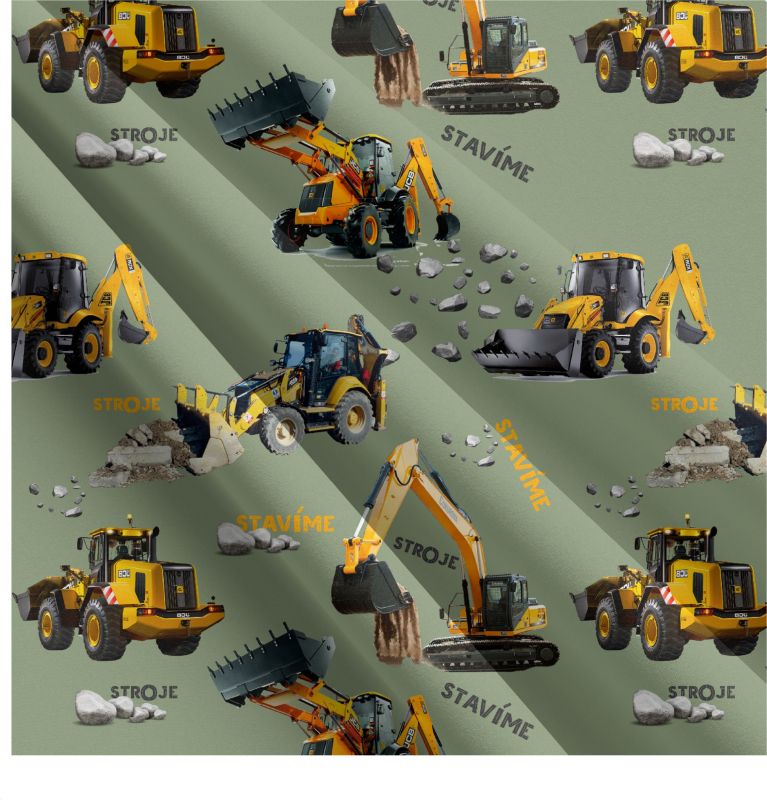 Žluté nakladače na army-materiálové varianty mavaga design