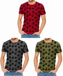 Černé tlapky na červené-materiálové varianty mavaga design