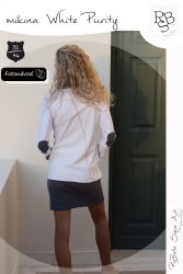 Elektronický střih -Dámská mikina White Purity Mavatex