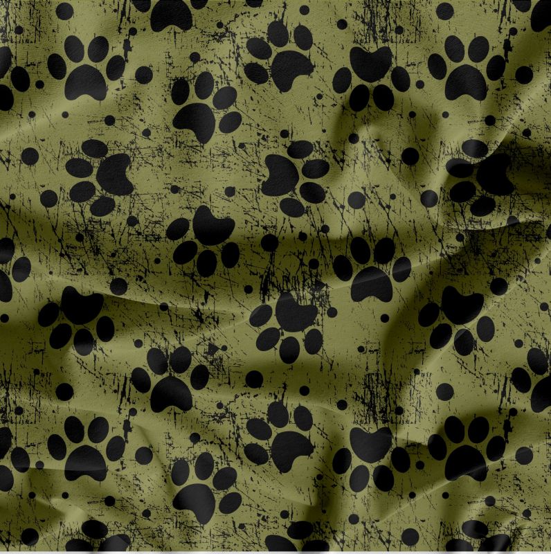 Černé tlapky na army -materiálové varianty mavaga design
