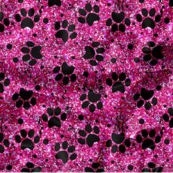 Černé tlapky flitrový efekt -MALINOVÁ - materiálové varianty mavaga design