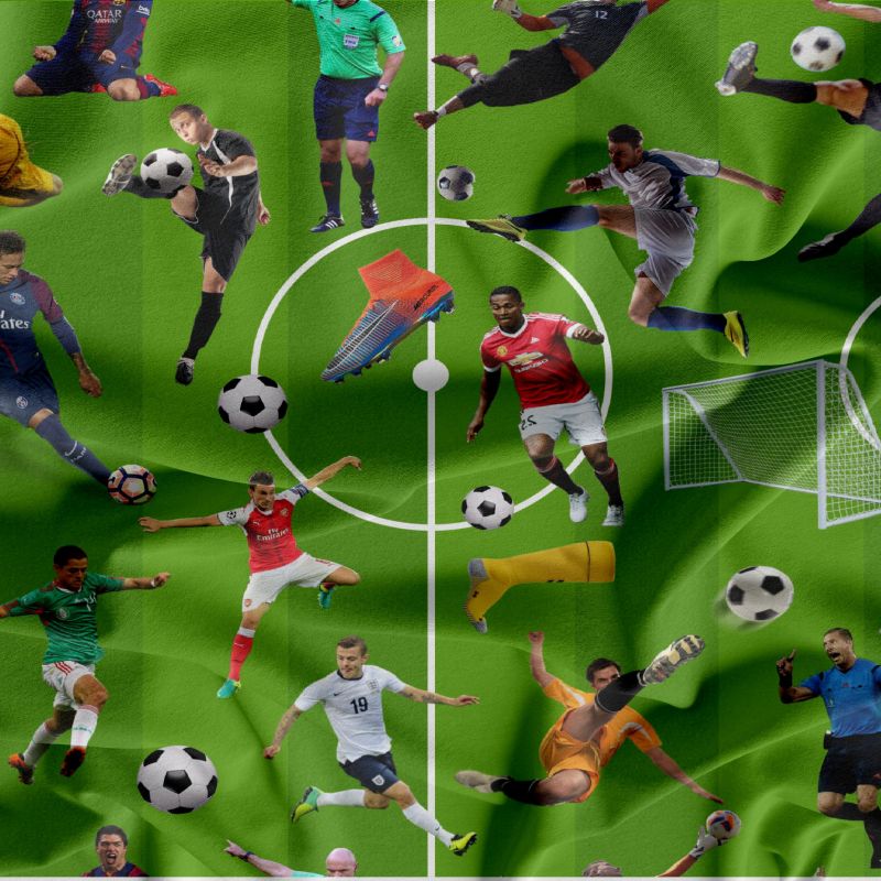 Fotbal -zelené hřiště-materiálové varianty mavaga design