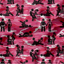 Kamasutra kamufláž růžová- materiálové varianty | Bela- polyesterový úplet, Torino -úplet funkční, MILKY -úplet funkční, FERRA -úplet, LYCRA --úplet funkční, PUSH UP LYCRA/ plavkovina, Garzato- počesaný funkční úplet, Termo lycra počesaná, DOLOMITY -počesaný 250 gsm, Softshell zimní 320 gsm, Softshell LETNÍ NEPRUŽNÝ, Softshell ZIMNÍ PRUŽNÝ 220 gsm, Softshell letní pružný 220gsm, Softshell jarní 285 gsm, Softshell BERÁNEK, Kočárkovina, Micropeach -tkanina 100 % pes, Silver pružné plátno, SILKY, Venezie úplet, Satén úpletový Valentino  PES+el., Microplyš pružný
