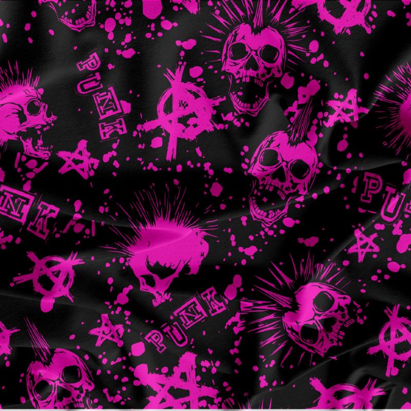 Punk černo-růžová- materiálové varianty mavaga design