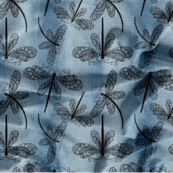 Vážky na denimu-materiálové varianty mavaga design