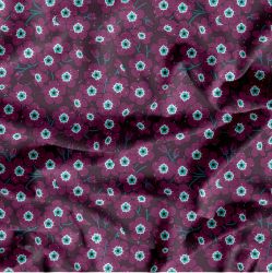 Bordo modré kvítky-materiálové varianty mavaga design