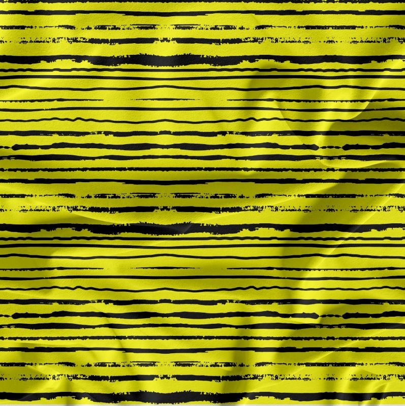Černo-žluté crash pruhy - materiálálové varianty mavaga design