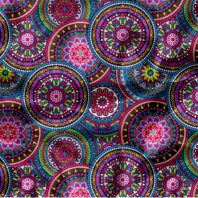 Mandaly barevné do růžova-materiálové varianty mavaga design
