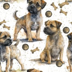SAM1023 (Border terrier- materiálové varianty)