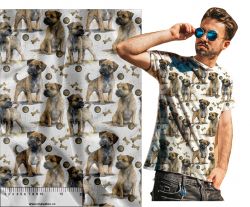 Border terrier- materiálové varianty mavaga design Border terrier- materiálové varianty mavaga design