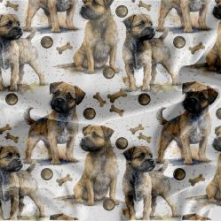 Border terrier- materiálové varianty mavaga design Border terrier- materiálové varianty mavaga design