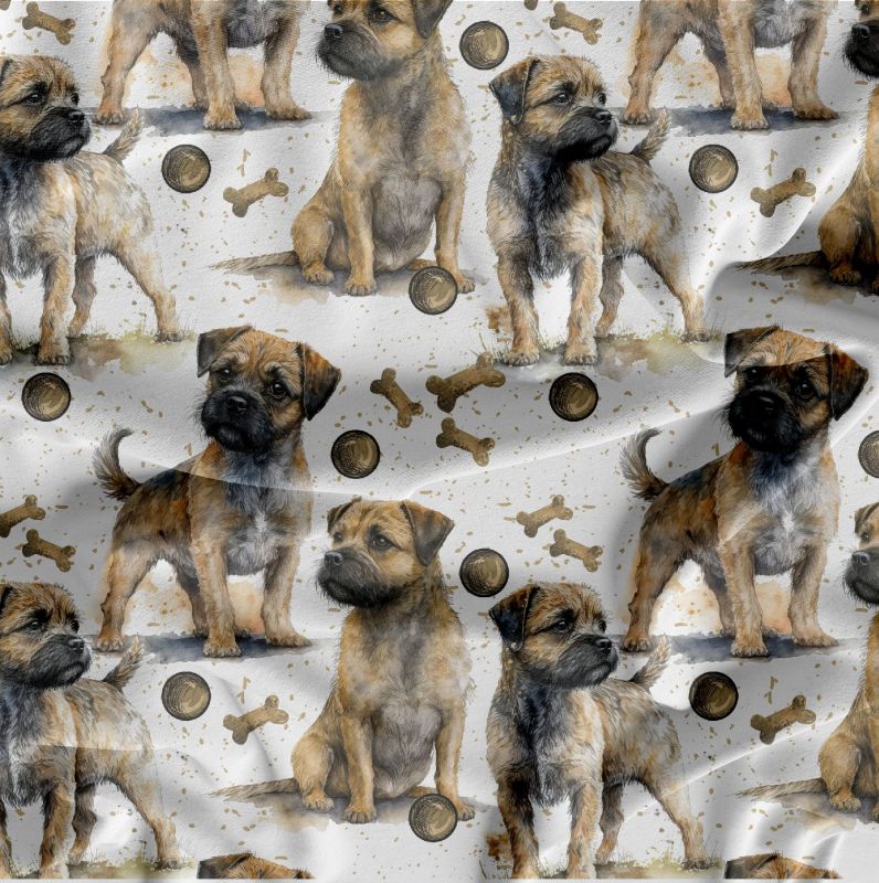 Border terrier- materiálové varianty mavaga design