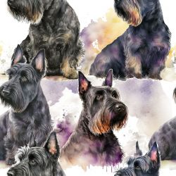 SAM1047 (Skotský  terrier- materiálové varianty)