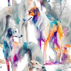 SAM1049 (Borzoi- materiálové varianty)