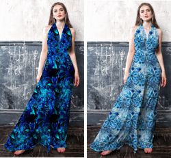 Tmavě modrý fraktál -materiálové varianty mavaga design Tmavě modrý fraktál -materiálové varianty mavaga design