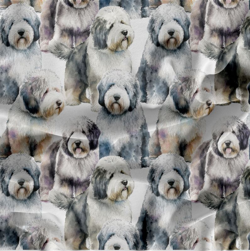 OldEnglishSheepdog- materiálové varianty mavaga design