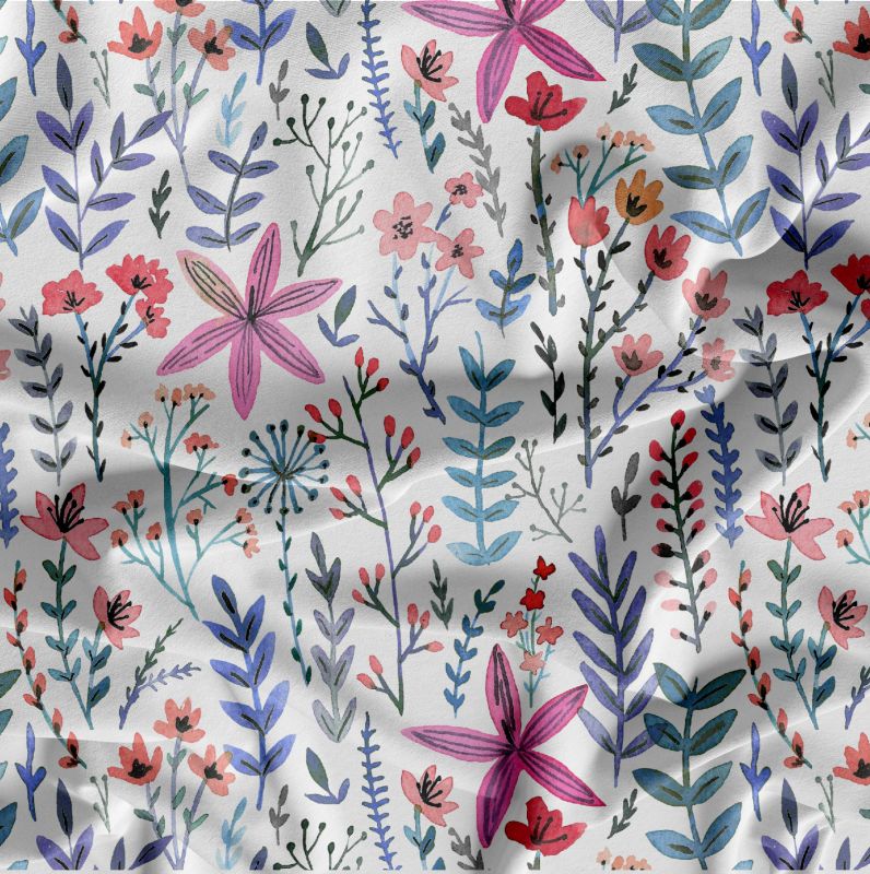 Akvarelové louka-materiálové varianty mavaga design