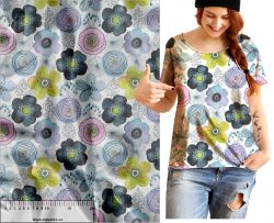 Akvarelové květy kulaté-materiálové varianty mavaga design