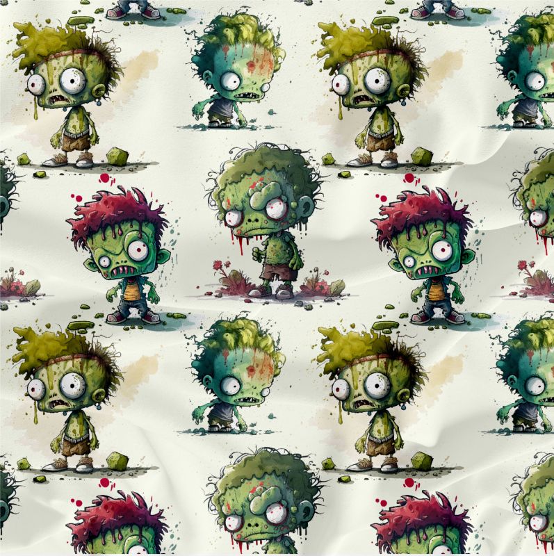 Akvarelové ZOMBÍCI -materiálové varianty mavaga design