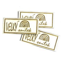 Koženkový štítek gravír - "VELKÝ snílek " - varianty vyrobeno v EU