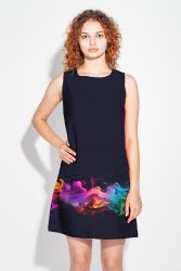 PANEL na šaty / triko/leginy -barevný kouř- materiálové varianty mavaga design