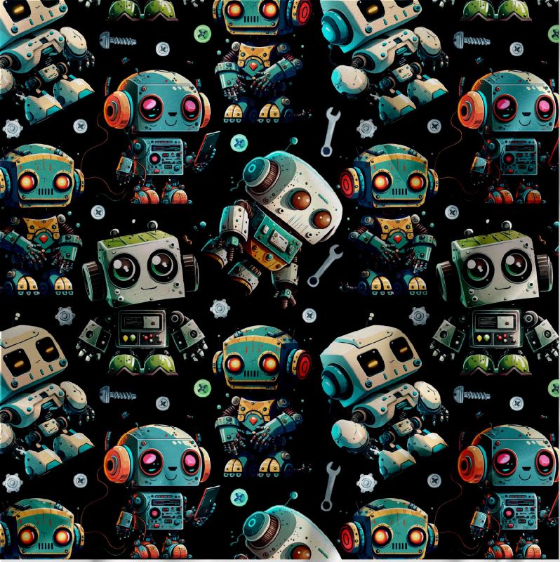 Roboti na černé-materiálové varianty mavaga design