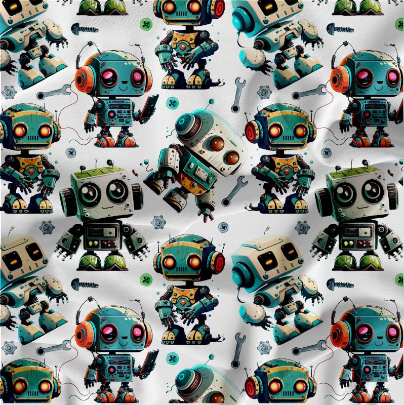 Roboti na bílé-materiálové varianty mavaga design