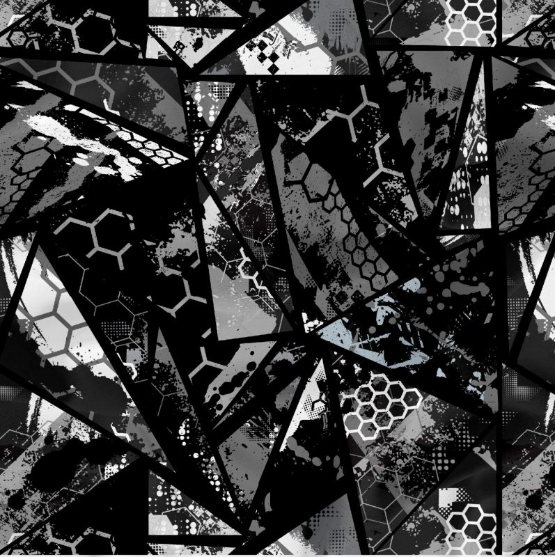 Tmavé grafické deseny - materiálové varianty mavaga design