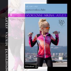 Elektronický střih -dětská sportovní mikina Atlet 