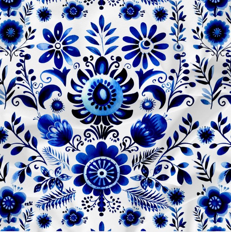 Folklor MODRÝ CIBULÁK -materiálové varianty mavaga design
