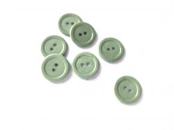 Knoflík plastový 2 cm světlý army 