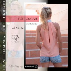 PAPÍROVÝ střih -Dámská Origami TOP 