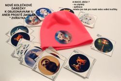 Našívací kulaté obrázky zvířátka - SET 14KS  
