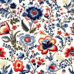 SAM1198 (Folklor barevný vyšívaný světlý II. -materiálové varianty)